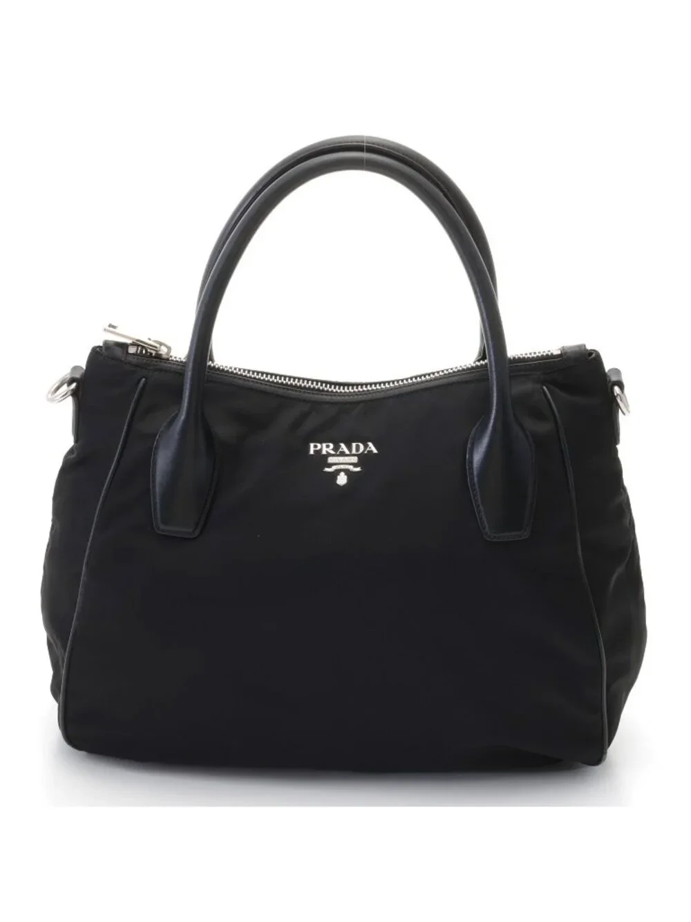 Prada 2-Way Shoulder Bag Nylon Black